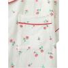 imageVerdusa Womens 2 Piece Pajama Sets Cute PJ Set Button Down Shirts and Shorts SleepwearApricot Floral