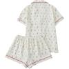 imageVerdusa Womens 2 Piece Pajama Sets Cute PJ Set Button Down Shirts and Shorts SleepwearApricot Floral
