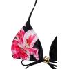 imageVerdusa Womens 3 Piece Swimsuits Metal Leopard Floral Halter Backless Beach Vacation Bikini Sets with Cover Up SkirtBlack