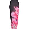 imageVerdusa Womens 3 Piece Swimsuits Metal Leopard Floral Halter Backless Beach Vacation Bikini Sets with Cover Up SkirtBlack
