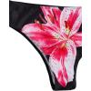 imageVerdusa Womens 3 Piece Swimsuits Metal Leopard Floral Halter Backless Beach Vacation Bikini Sets with Cover Up SkirtBlack