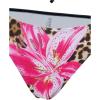 imageVerdusa Womens 3 Piece Swimsuits Metal Leopard Floral Halter Backless Beach Vacation Bikini Sets with Cover Up SkirtBrown