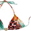 imageVerdusa Womens 3 Piece Swimsuits Metal Leopard Floral Halter Backless Beach Vacation Bikini Sets with Cover Up SkirtMulticolor