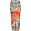 imageVerdusa Womens 3 Piece Swimsuits Metal Leopard Floral Halter Backless Beach Vacation Bikini Sets with Cover Up SkirtMulticolor