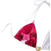 imageVerdusa Womens 3 Piece Swimsuits Metal Leopard Floral Halter Backless Beach Vacation Bikini Sets with Cover Up SkirtWhite
