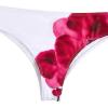 imageVerdusa Womens 3 Piece Swimsuits Metal Leopard Floral Halter Backless Beach Vacation Bikini Sets with Cover Up SkirtWhite
