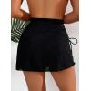 imageVerdusa Womens Drawstring Split Side Bodycon Skirt Swimsuit Bikini Cover UpBlack