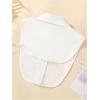 imageVerdusa Womens Fake Collar Detachable Dickey Collar Half Shirts BlouseBeaded White