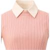 imageVerdusa Womens Fake Collar Detachable Dickey Collar Half Shirts BlouseBeige