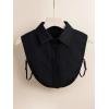 imageVerdusa Womens Fake Collar Detachable Dickey Collar Half Shirts BlouseBlack