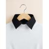 imageVerdusa Womens Fake Collar Detachable Dickey Collar Half Shirts BlouseBlack
