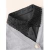 imageVerdusa Womens Fake Collar Detachable Dickey Collar Half Shirts BlouseButterfly Black
