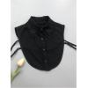 imageVerdusa Womens Fake Collar Detachable Dickey Collar Half Shirts BlouseFlower Black
