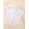 imageVerdusa Womens Fake Collar Detachable Dickey Collar Half Shirts BlouseSolid White