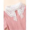 imageVerdusa Womens Fake Collar Detachable Dickey Collar Half Shirts BlouseSolid White