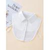 imageVerdusa Womens Fake Collar Detachable Dickey Collar Half Shirts BlouseWhite