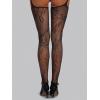 imageVerdusa Womens Fishnet Stockings Tights High Waist Lace Suspender PantyhoseCut Out Black
