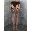 imageVerdusa Womens Fishnet Stockings Tights High Waist Lace Suspender PantyhoseShiny Black
