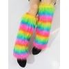 imageVerdusa Womens Fur Leg Warmers Furry Fuzzy Long Boot Cuff CoversMulticolor