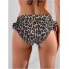 imageVerdusa Womens Ruffled Bikini Bottoms High Waist Beachwear Swim BriefsBrown