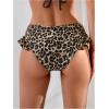 imageVerdusa Womens Ruffled Bikini Bottoms High Waist Beachwear Swim BriefsLeopard