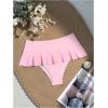imageVerdusa Womens Ruffled Bikini Bottoms High Waist Beachwear Swim BriefsPink