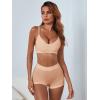 imageVerdusa Womens Scoop Neck Spaghetti Strap Seamless Bra Top Crop BraletteNude