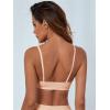 imageVerdusa Womens Scoop Neck Spaghetti Strap Seamless Bra Top Crop BraletteNude