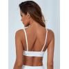 imageVerdusa Womens Scoop Neck Spaghetti Strap Seamless Bra Top Crop BraletteWhite