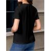 imageVerdusa Womens Short Sleeve Fringe Tops Tassel Trim Cowgirl Shirts Western OutfitsBlack