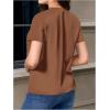 imageVerdusa Womens Short Sleeve Fringe Tops Tassel Trim Cowgirl Shirts Western OutfitsBrown