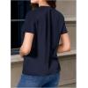imageVerdusa Womens Short Sleeve Fringe Tops Tassel Trim Cowgirl Shirts Western OutfitsDark Blue