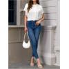imageVerdusa Womens Short Sleeve Fringe Tops Tassel Trim Cowgirl Shirts Western OutfitsWhite
