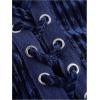 imageVerdusa Womens Sleeveless Halter Neck Lace Up Front Tie Back Crop TopDark Blue
