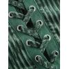 imageVerdusa Womens Sleeveless Halter Neck Lace Up Front Tie Back Crop TopDark Green