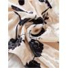 imageVerdusa Womens Sleeveless Halter Neck Lace Up Front Tie Back Crop TopFloral Beige