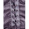 imageVerdusa Womens Sleeveless Halter Neck Lace Up Front Tie Back Crop TopPurple