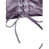imageVerdusa Womens Sleeveless Halter Neck Lace Up Front Tie Back Crop TopPurple