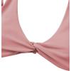 imageVerdusa Womens Twist Front High Cut Thong Two Piece Bikini Set SwimsuitDusty Pink