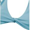 imageVerdusa Womens Twist Front High Cut Thong Two Piece Bikini Set SwimsuitLight Blue