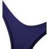 imageVerdusa Womens Twist Front High Cut Thong Two Piece Bikini Set SwimsuitNavy Blue