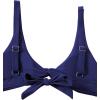 imageVerdusa Womens Twist Front High Cut Thong Two Piece Bikini Set SwimsuitNavy Blue