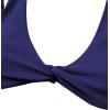 imageVerdusa Womens Twist Front High Cut Thong Two Piece Bikini Set SwimsuitNavy Blue