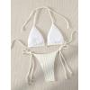 imageVerdusa Womens Two Piece Swimsuits Swimwear Halter String Triangle Bikini SetsBeige