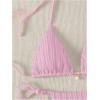 imageVerdusa Womens Two Piece Swimsuits Swimwear Halter String Triangle Bikini SetsPink
