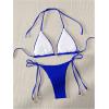 imageVerdusa Womens Two Piece Swimsuits Swimwear Halter String Triangle Bikini SetsRoyal Blue