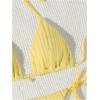 imageVerdusa Womens Two Piece Swimsuits Swimwear Halter String Triangle Bikini SetsYellow