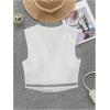 imageVerdusa Womens Vintage Embroidery Vest Top Open Front Sleeveless Cropped Cardigan Boho Cowgirl Vest JacketWhite Blue