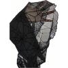 imageVerdusa Womens Y2K Bell Sleeve Square Neck Ruched Blouse Goth Lace TopsBlack1