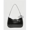 imageVerdusa Womens Y2K Coquette Bow Tie Vintage Shoulder Bags Lace PU Leather Kawaii Purse HandbagBlack